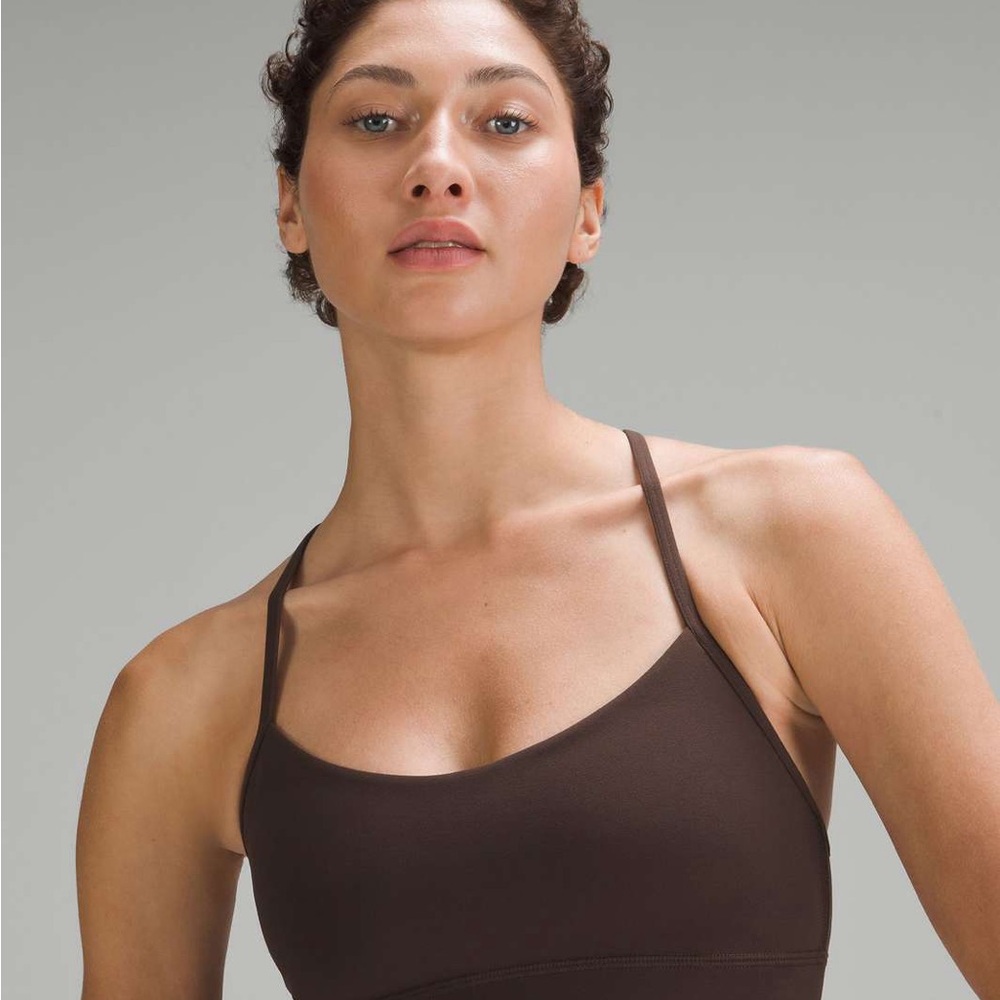 Lululemon Flow Y Nulu Bra - Espresso